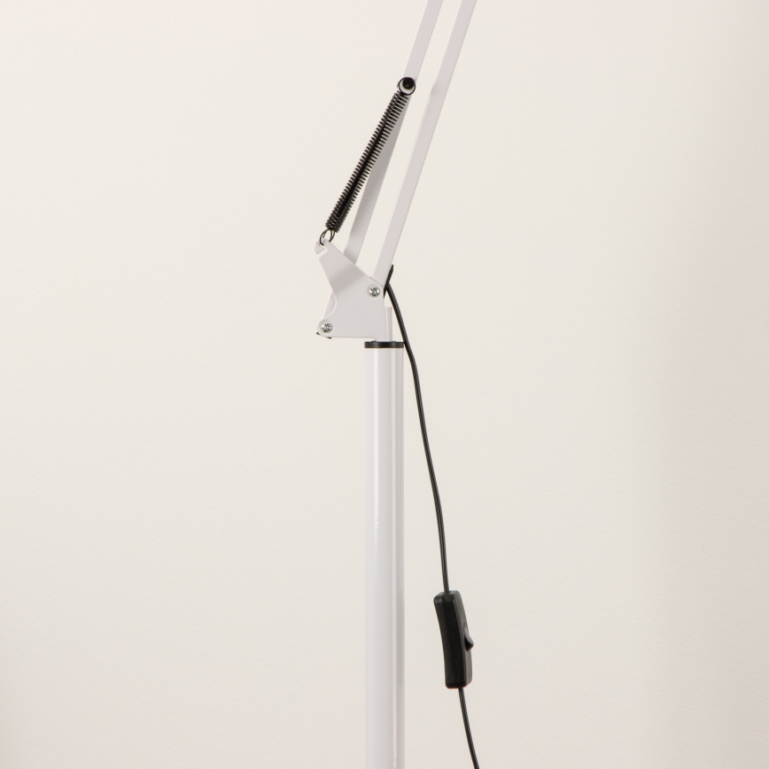 Brilagi - Candeeiro de pé flexível TASKER 1xE27/60W/230V 157 cm branco