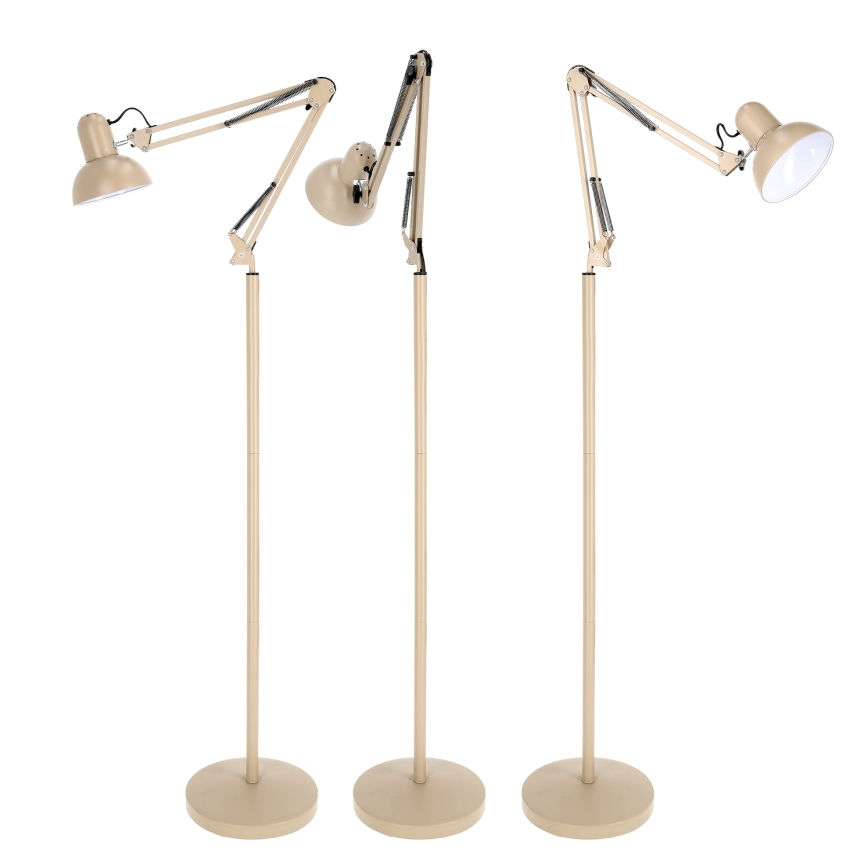 Brilagi - Candeeiro de pé flexível TASKER 1xE27/60W/230V 184 cm bege