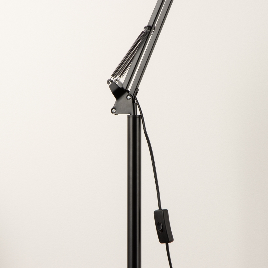 Brilagi - Candeeiro de pé flexível TASKER 1xE27/60W/230V 184 cm preto