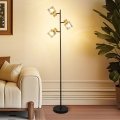 BRILAGI - Candeeiro de pé HYGGE 3xE14/15W/230V madeira/fumado