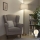 Brilagi - Candeeiro de pé LED CERIA 1xE27/20W/230V diâmetro 45 cm cinzento/dourado