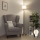 Brilagi - Candeeiro de pé LED CERIA 1xE27/20W/230V Ø 25 cm cinzento/dourado