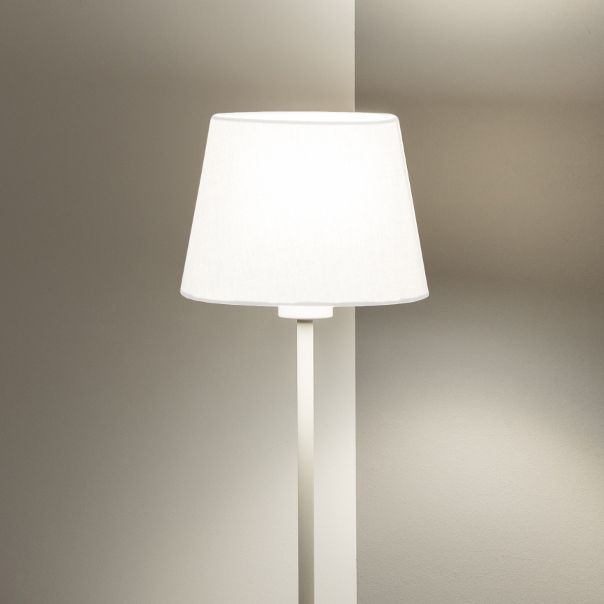 Brilagi - Candeeiro de pé LED CERIA 1xE27/40W/230V diâmetro 20,5 cm branco