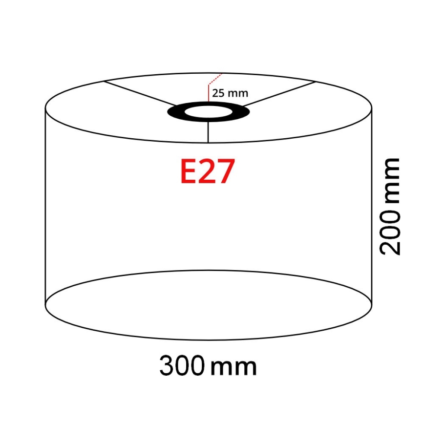 Brilagi - Candeeiro de pé LED CERIA 1xE27/40W/230V diâmetro 30 cm verde/preto