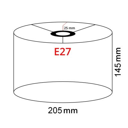 Brilagi - Candeeiro de pé LED CERIA 1xE27/40W/230V Ø 20,5 cm cinzento/preto