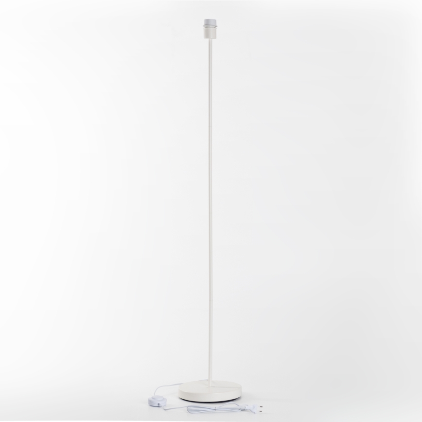 Brilagi - Candeeiro de pé LED CERIA 1xE27/40W/230V Ø 25 cm bambu/branco
