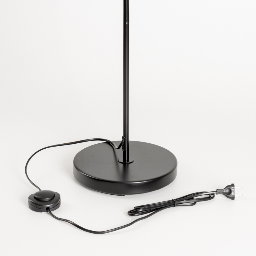 Brilagi - Candeeiro de pé LED CERIA 1xE27/40W/230V Ø 25 cm bambu/preto