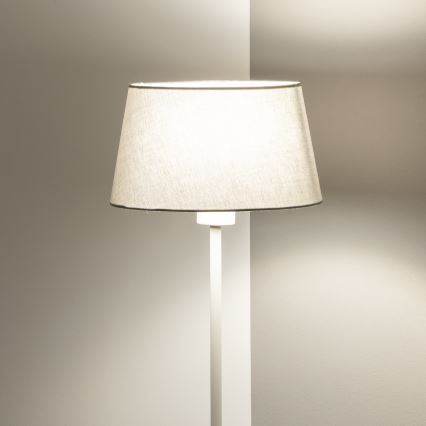 Brilagi - Candeeiro de pé LED CERIA 1xE27/40W/230V Ø 25 cm cinzento/branco