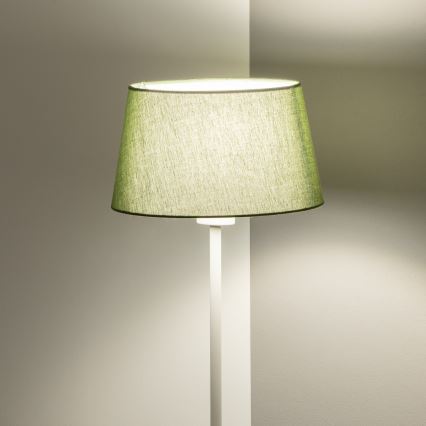 Brilagi - Candeeiro de pé LED CERIA 1xE27/40W/230V Ø 25 cm verde/branco
