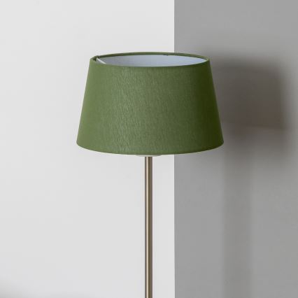 Brilagi - Candeeiro de pé LED CERIA 1xE27/40W/230V Ø 25 cm verde/cromo mate