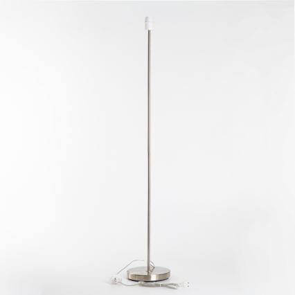 Brilagi - Candeeiro de pé LED CERIA 1xE27/40W/230V Ø 30 cm cinzento/cromado fosco