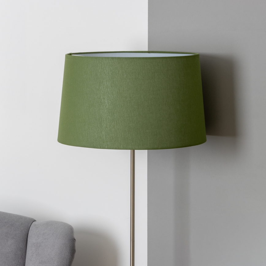 Brilagi - Candeeiro de Pé LED CERIA 1xE27/40W/230V Ø 45 cm verde/cromo fosco