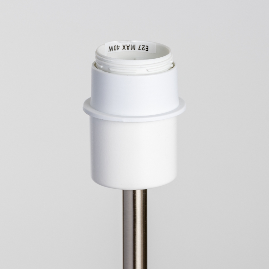 Brilagi - Candeeiro de pé LED CERIA 1xE27/40W/230V Ø 50 cm bege/cromo mate