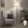 Brilagi - Candeeiro de pé LED CERIA 1xE27/60W/230V diâmetro 45 cm cromado brilhante/bege