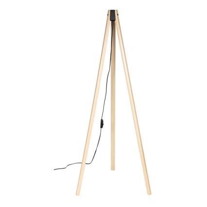 Brilagi - Candeeiro de pé LED CERIA 1xE27/60W/230V Ø 50 cm bege