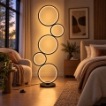 BRILAGI - Candeeiro de pé LED ECHO LED/36W/230V 4000K 110 cm preto