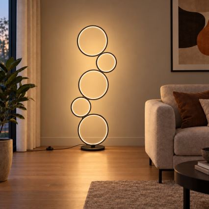 BRILAGI - Candeeiro de pé LED ECHO LED/36W/230V 4000K 110 cm preto