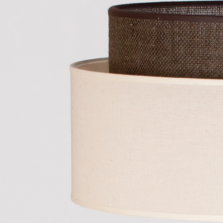 Brilagi - Candeeiro de pé LED Estilo BOHO 1xE27/15W/230V creme/castanho