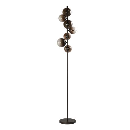 Brilagi - Candeeiro de pé LED MILLA 7xG9/3W/230V castanho/castanho fumê