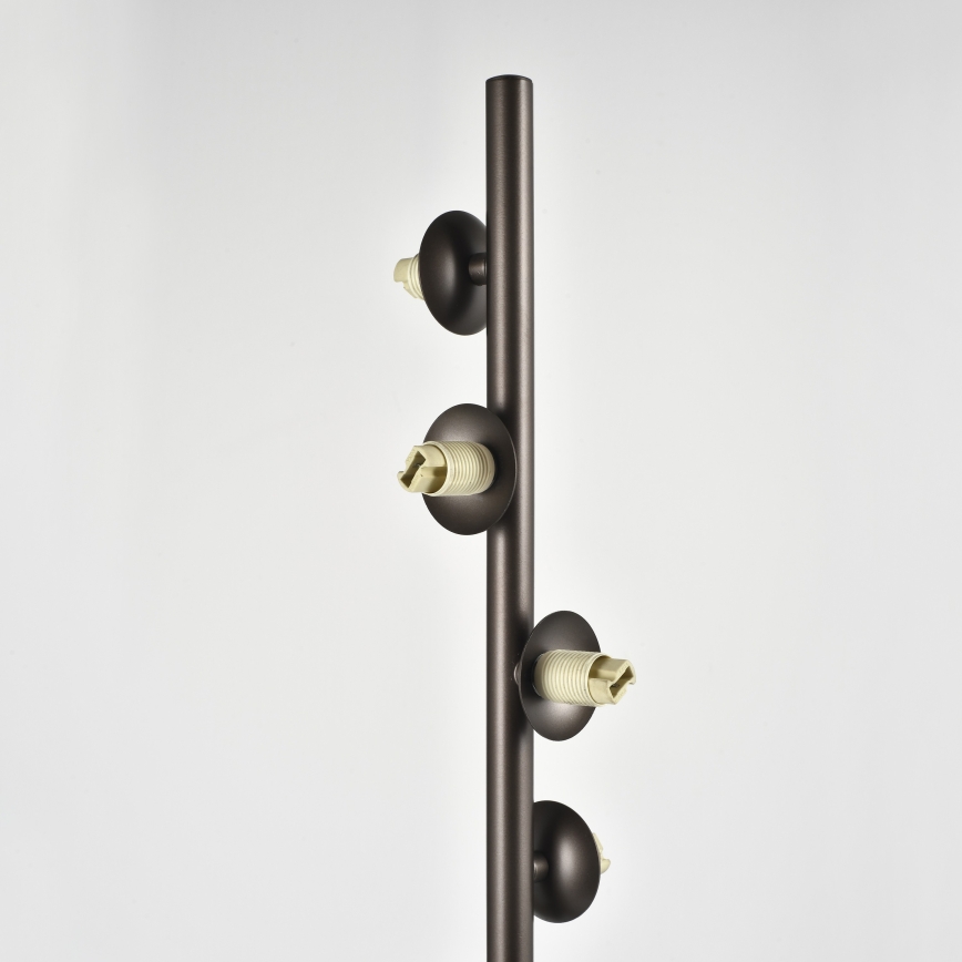 Brilagi - Candeeiro de pé LED MILLA 7xG9/3W/230V castanho/castanho fumê