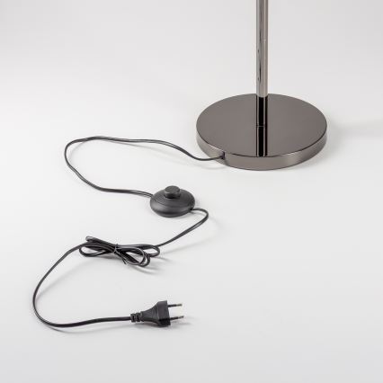 Brilagi - Candeeiro de pé LED MILLA 7xG9/3W/230V preto cromado/vidro fumê
