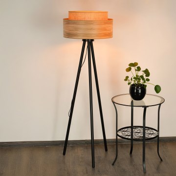 Brilagi - Candeeiro de pé MONTANA BOHO 1xE27/15W/230V castanho/preto