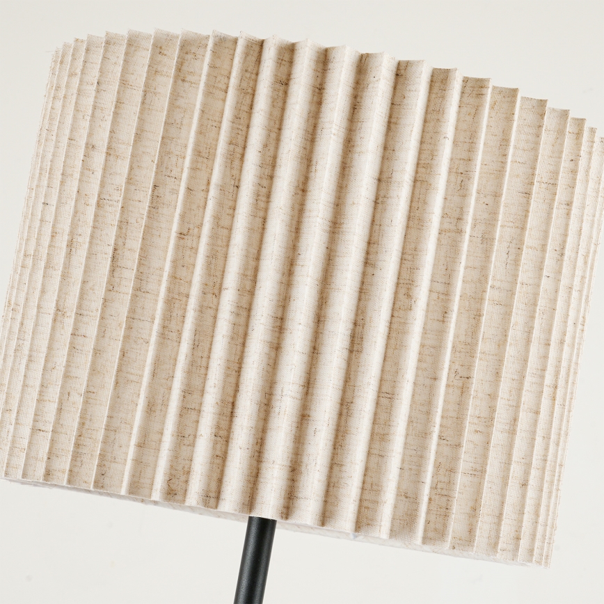 Brilagi - Candeeiro de pé NORDIC WAVE 1xE27/15W/230V linho/preto