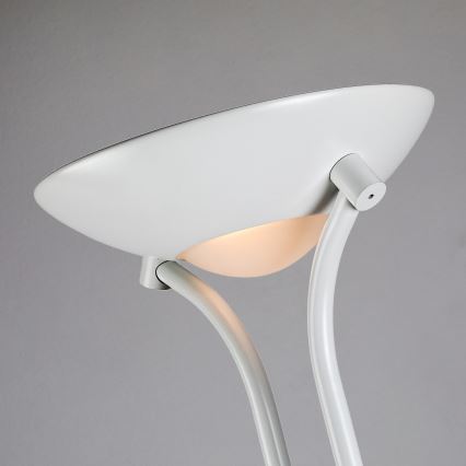 Brilagi - Candeeiro de pé regulável SCARLETT 1xR7s/230W/230V + 1xG9/40W branco