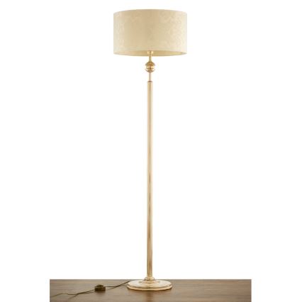 Brilagi - Candeeiro de pé SAPHIRE 1xE27/15W/230V creme/dourado/patina