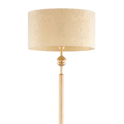 Brilagi - Candeeiro de pé SAPHIRE 1xE27/15W/230V creme/dourado/patina