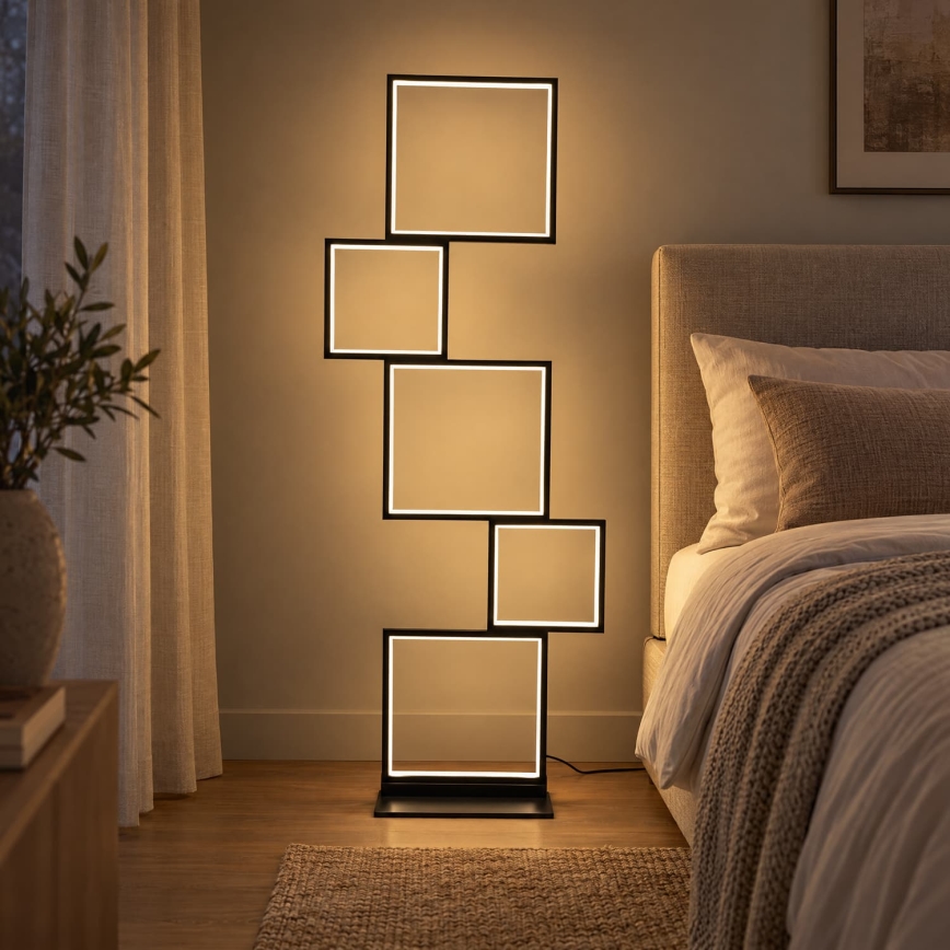 BRILAGI - Candeeiro de pé SHIFT LED/36W/230V 4000K 123 cm preto