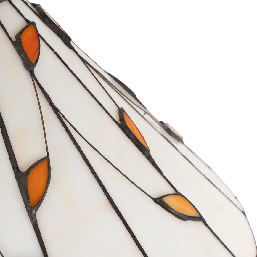 Brilagi - Candeeiro de pé Tiffany em vitral FOLIA 2xE27/60W/230V