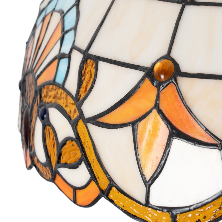 Brilagi - Candeeiro de pé Tiffany em vitral MIRABELLA 2xE27/60W/230V