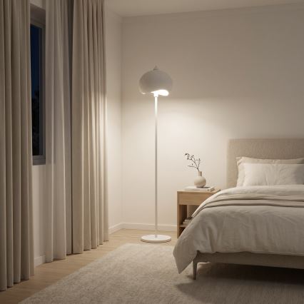 Brilagi - Candeeiro de pé WABI SABI 1xE27/40W/230V branco