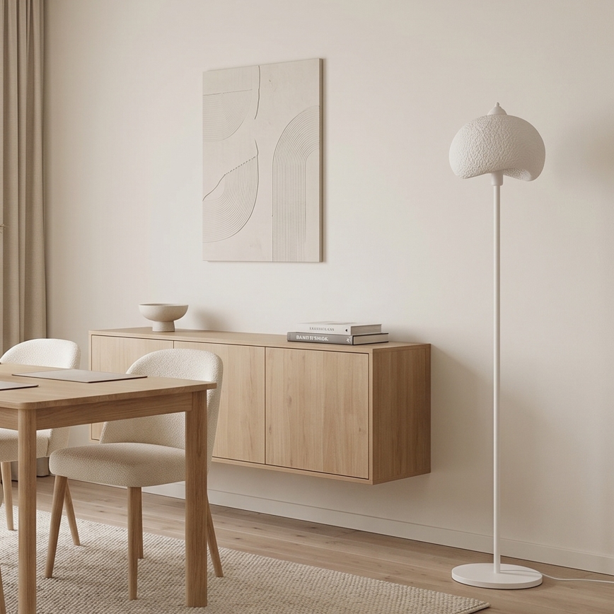 Brilagi - Candeeiro de pé WABI SABI 1xE27/40W/230V branco