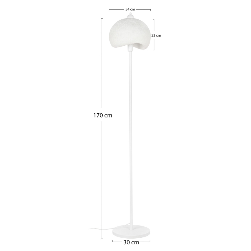 Brilagi - Candeeiro de pé WABI SABI 1xE27/40W/230V branco