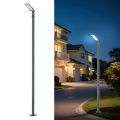Brilagi - Candeeiro de rua LED para exterior com poste de 3 m e braço articulado URBANLIGHT LED/50W/230V antracite IP65