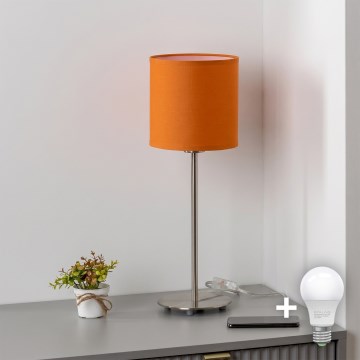 Brilagi - Candeeiro de secretária LED NUBILA 1xE27/60W/230V laranja