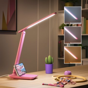Brilagi - Candeeiro de secretária LED regulável MODO LED/7W/230V 3000/4000/6500K rosa
