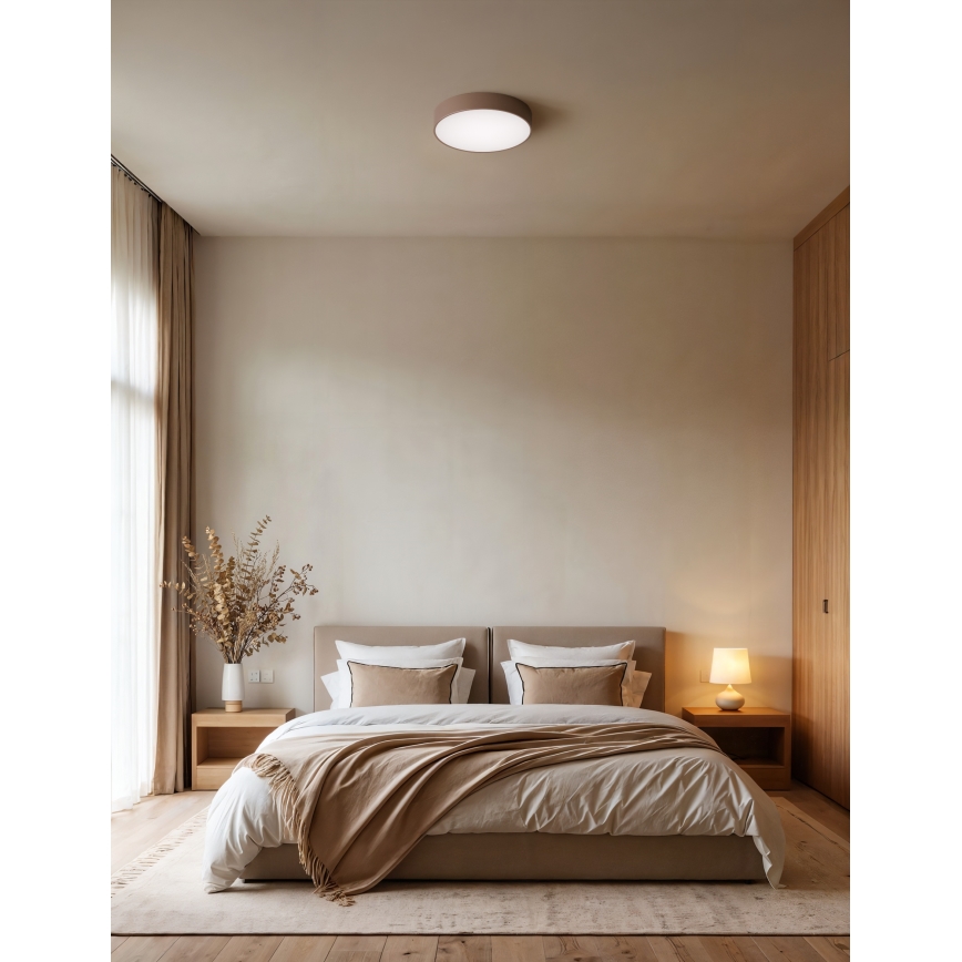 Brilagi - Candeeiro de tecto CLARE 2xE27/40W/230V Ø 30 cm castanho