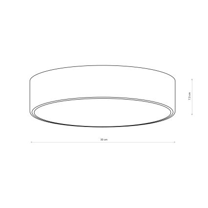 Brilagi - Candeeiro de tecto CLARE 2xE27/40W/230V Ø 30 cm castanho