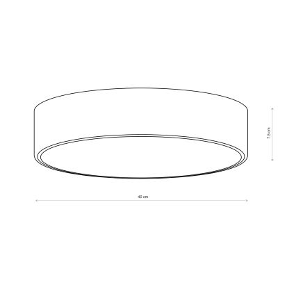 Brilagi - Candeeiro de tecto CLARE 3xE27/24W/230V Ø 40 cm bordô