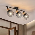 BRILAGI - Candeeiro de tecto com 3 focos BASKLITE 3xE27/15W/230V madeira/preto