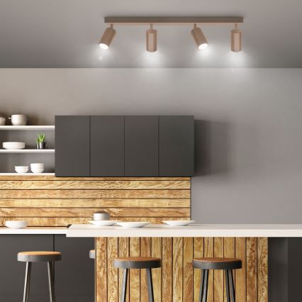 Brilagi - Candeeiro de tecto com focos SELE 4xGU10/30W/230V bege