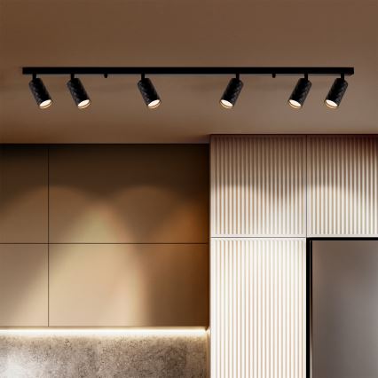 Brilagi - Candeeiro de tecto com focos SELE DIAMANT 6xGU10/30W/230V preto