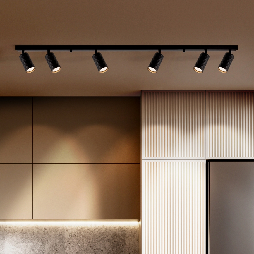 Brilagi - Candeeiro de tecto com focos SELE DIAMANT 6xGU10/30W/230V preto