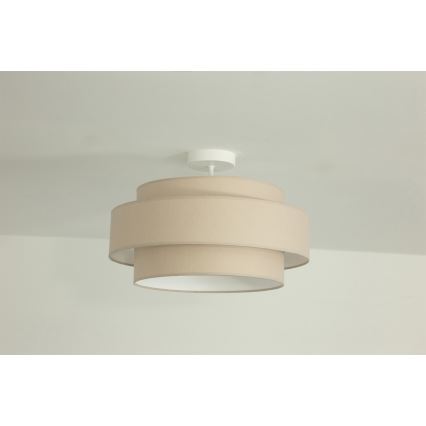 Brilagi - Candeeiro de tecto de fixação à superfície RESNA 1xE27/60W/230V Ø 40 cm bege