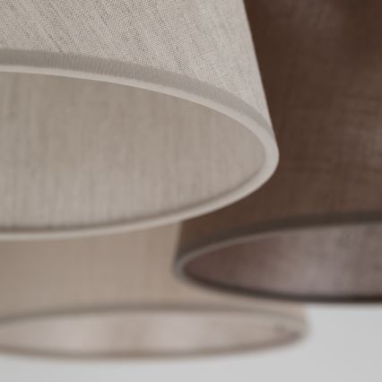 Brilagi - Candeeiro de tecto de montagem aparente LATTE 5xE27/15W/230V pinho/mix