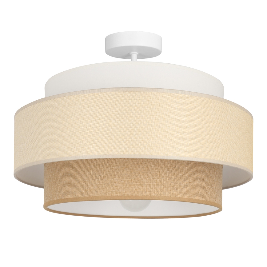 Brilagi - Candeeiro de tecto de montagem superficial RESNA 1xE27/60W/230V Ø 40 cm creme/bege
