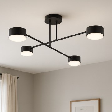 Brilagi - Candeeiro de tecto de sobrepor 4xGX53/12W/230V preto